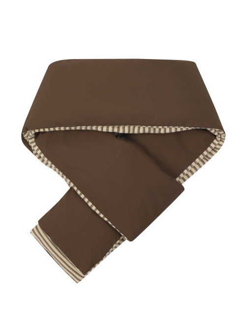 SIGNATURE CRYSTAL DOWN MUFFLER - 2 COLORS BROWN