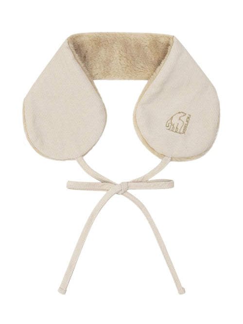 AUTUMN BREEZE CORDUROY REVERSIBLE EARMUFFS - 2 COLORS OFF WHITE