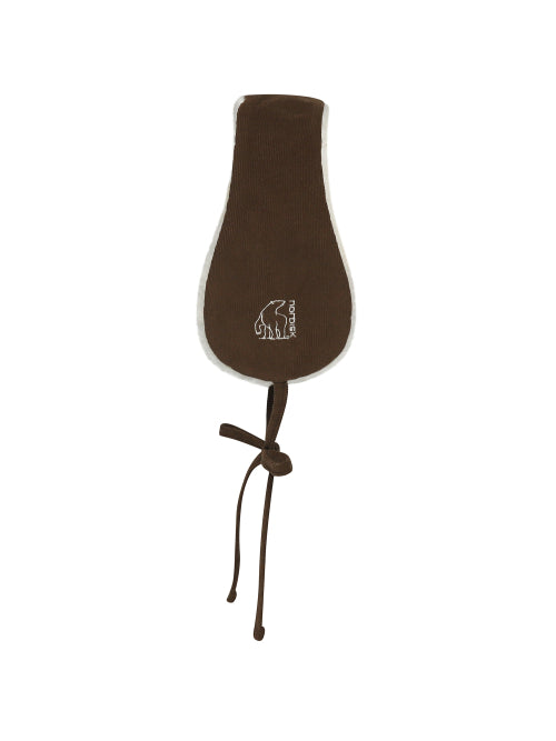 AUTUMN BREEZE CORDUROY REVERSIBLE EARMUFFS - 2 COLORS BROWN