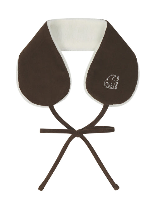 AUTUMN BREEZE CORDUROY REVERSIBLE EARMUFFS - 2 COLORS BROWN