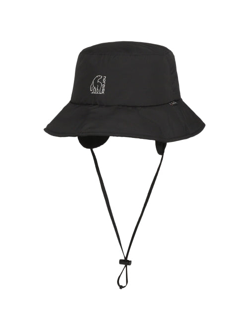 HYGGE HIKE CRYSTAL DOWN EARFLAP BUCKET HAT - 2 COLORS BLACK