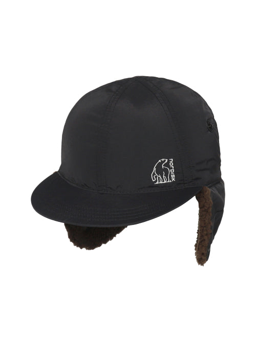 HYGGE HIKE EARFLAP CAP - 2 COLORS BLACK