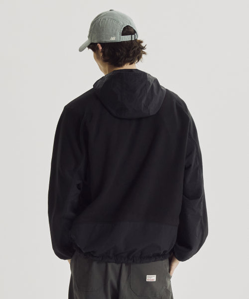 FLYING AEROHEAT FLEECE WOVEN MIX UTILITY JACKET - 2 COLORS BLACK