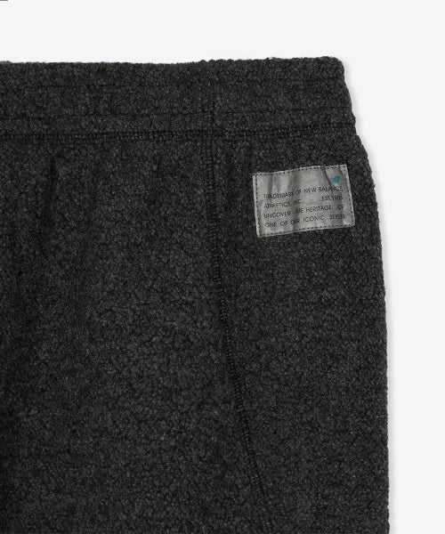 FLYING WOOL FLEECE 2WAY WIDE PANTS - 2 COLORS CHARCOAL
