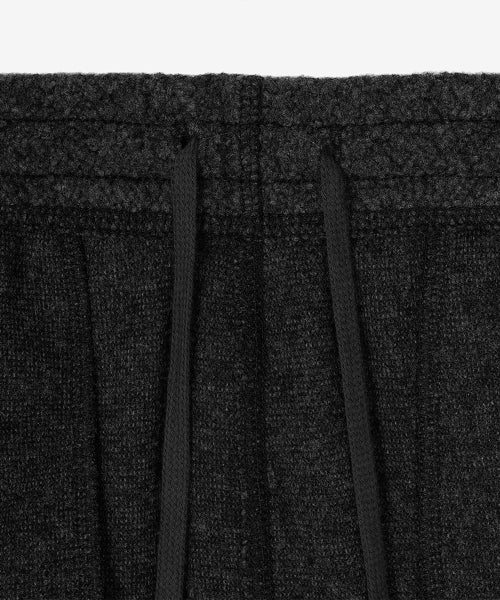 FLYING WOOL FLEECE 2WAY WIDE PANTS - 2 COLORS CHARCOAL