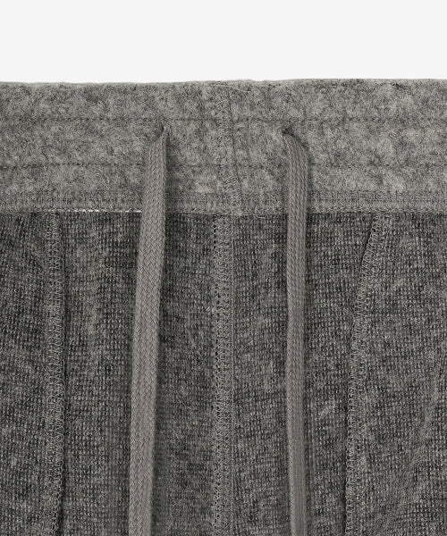FLYING WOOL FLEECE 2WAY WIDE PANTS - 2 COLORS M/GRAY