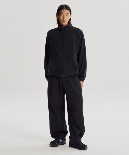 FLYING SIDE TUCK WOVEN WIDE PANTS - 2 COLORS BLACK