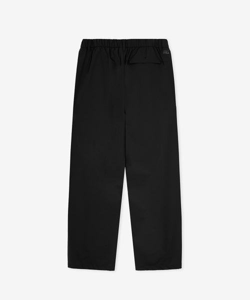 FLYING SIDE TUCK WOVEN WIDE PANTS - 2 COLORS BLACK