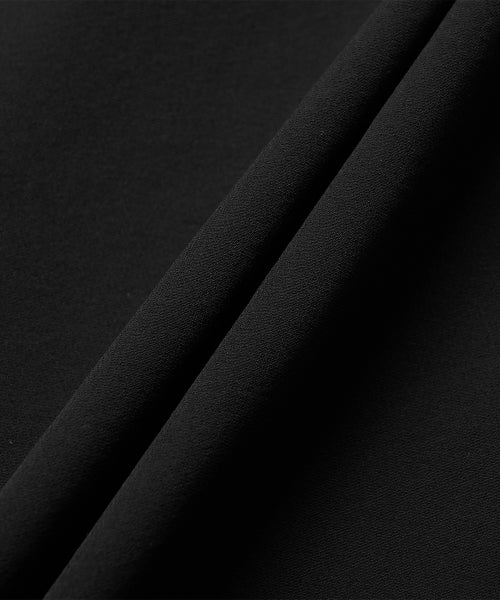 FLYING SIDE TUCK WOVEN WIDE PANTS - 2 COLORS BLACK