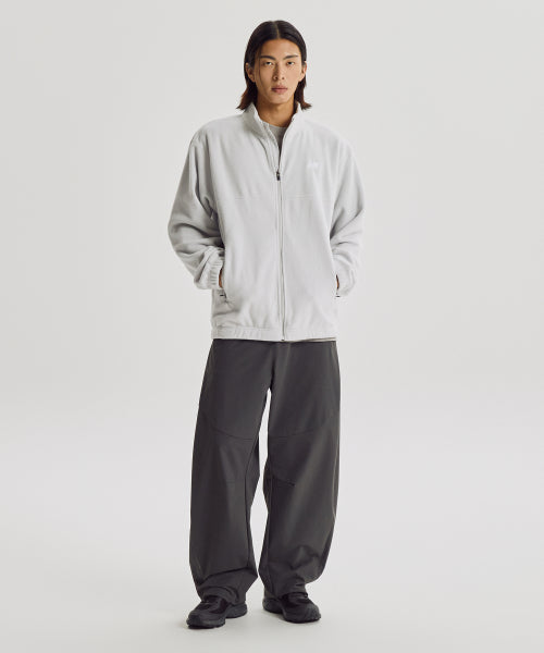 FLYING SIDE TUCK WOVEN WIDE PANTS - 2 COLORS CHARCOAL