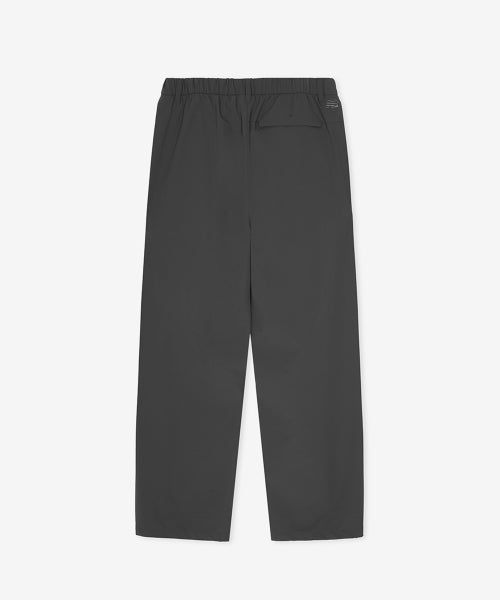 FLYING SIDE TUCK WOVEN WIDE PANTS - 2 COLORS CHARCOAL