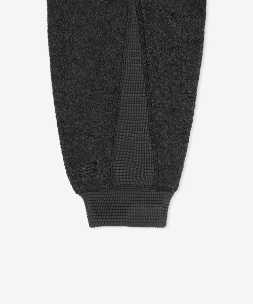 FLYING WOOL FLEECE HOOD ZIP UP - 2 COLORS CHARCOAL
