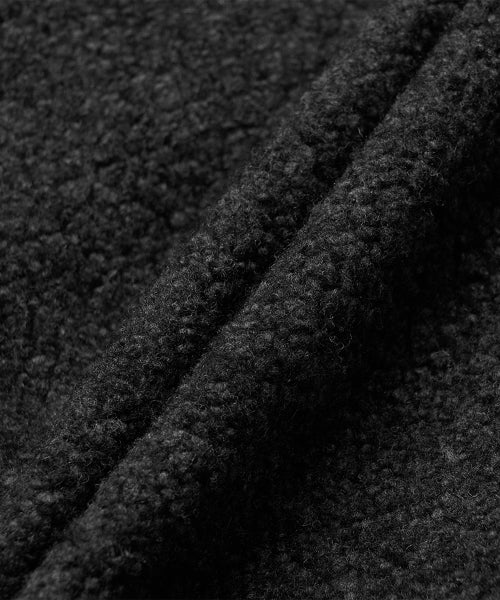 FLYING WOOL FLEECE HOOD ZIP UP - 2 COLORS CHARCOAL