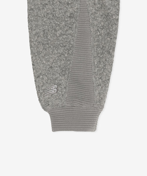 FLYING WOOL FLEECE HOOD ZIP UP - 2 COLORS M/GRAY