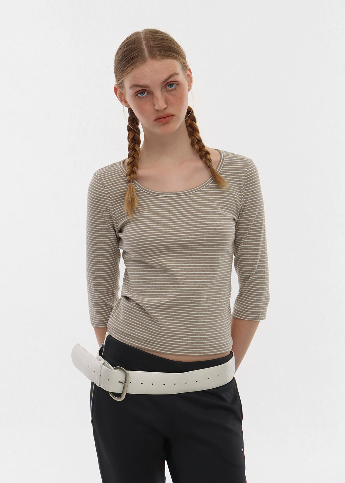 STANDARD U-NECK 3/4 SLEEVE TEE 18
