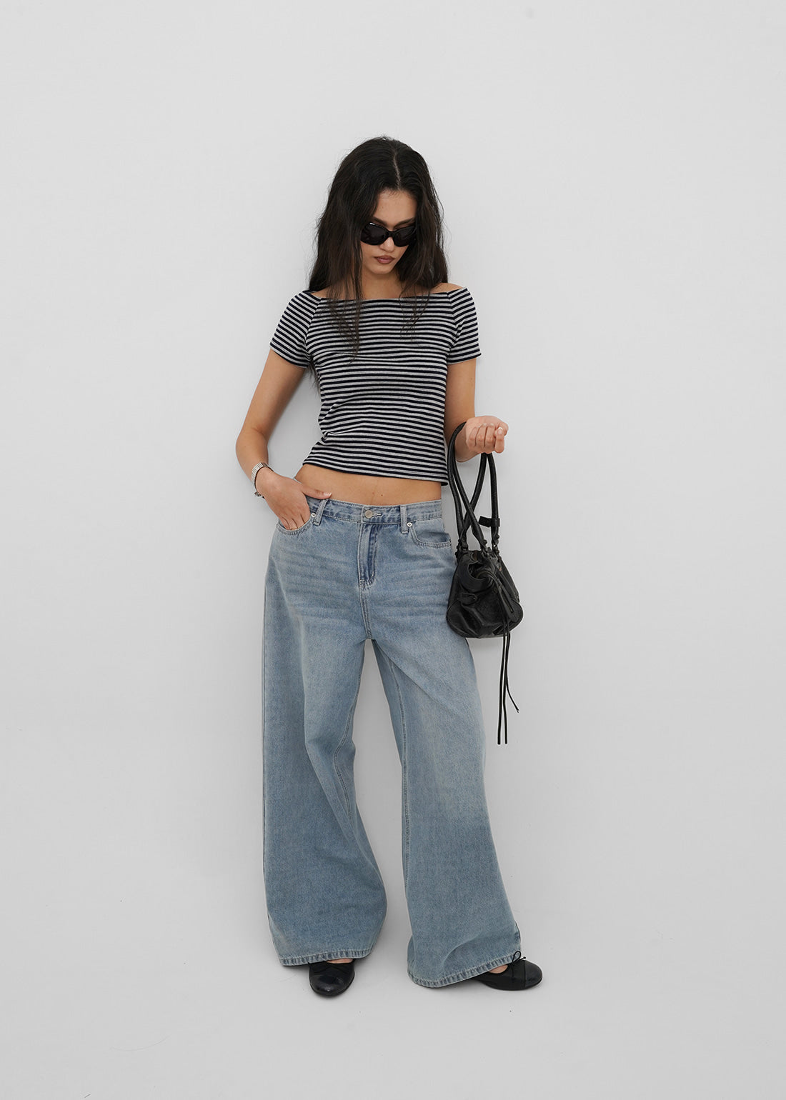 STANDARD SLIM OFF-SHOULDER SHORT SLEEVE TEE 1