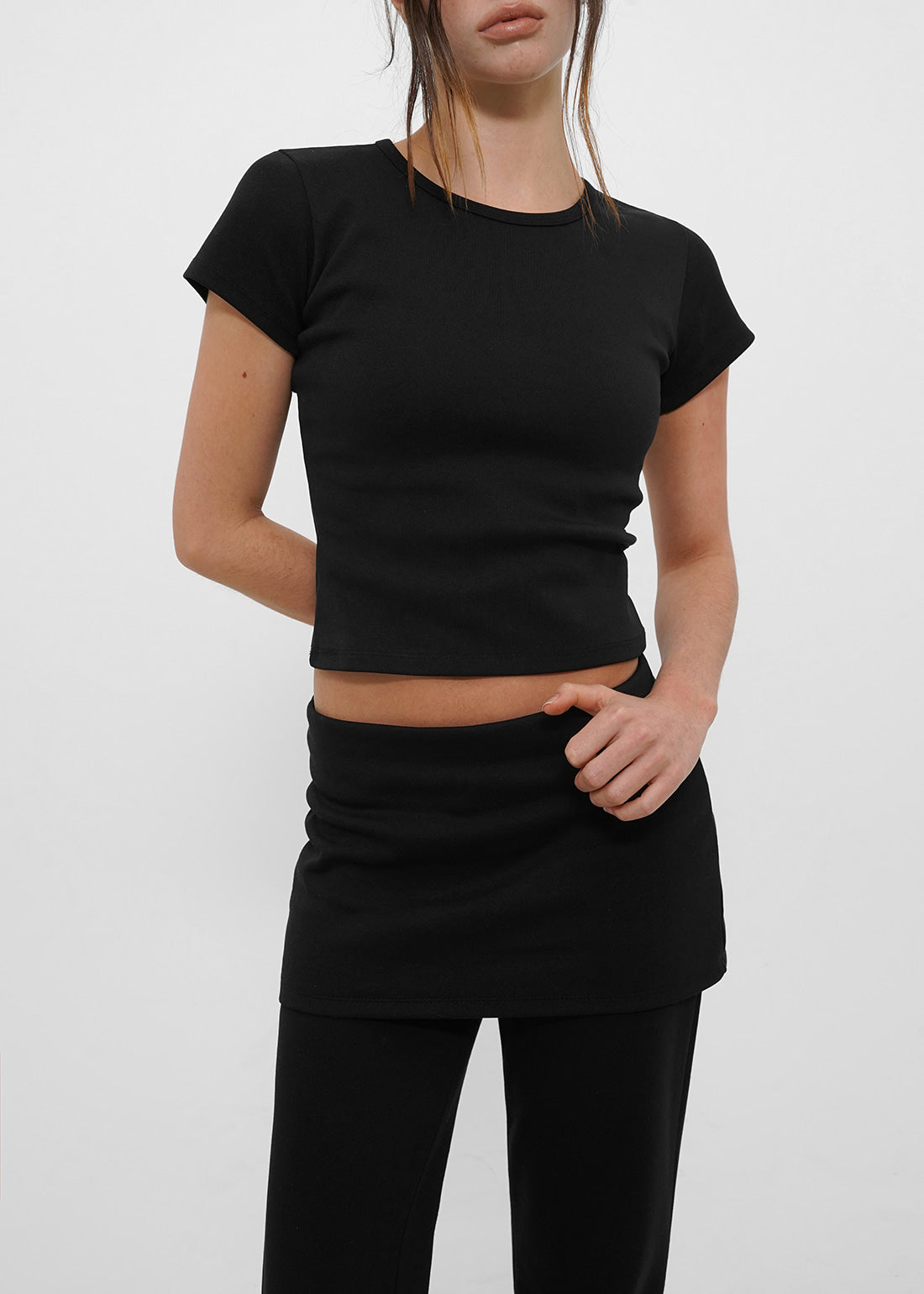 STRETCH STANDARD ROUND NECK BABY SHORT SLEEVE TEE 15