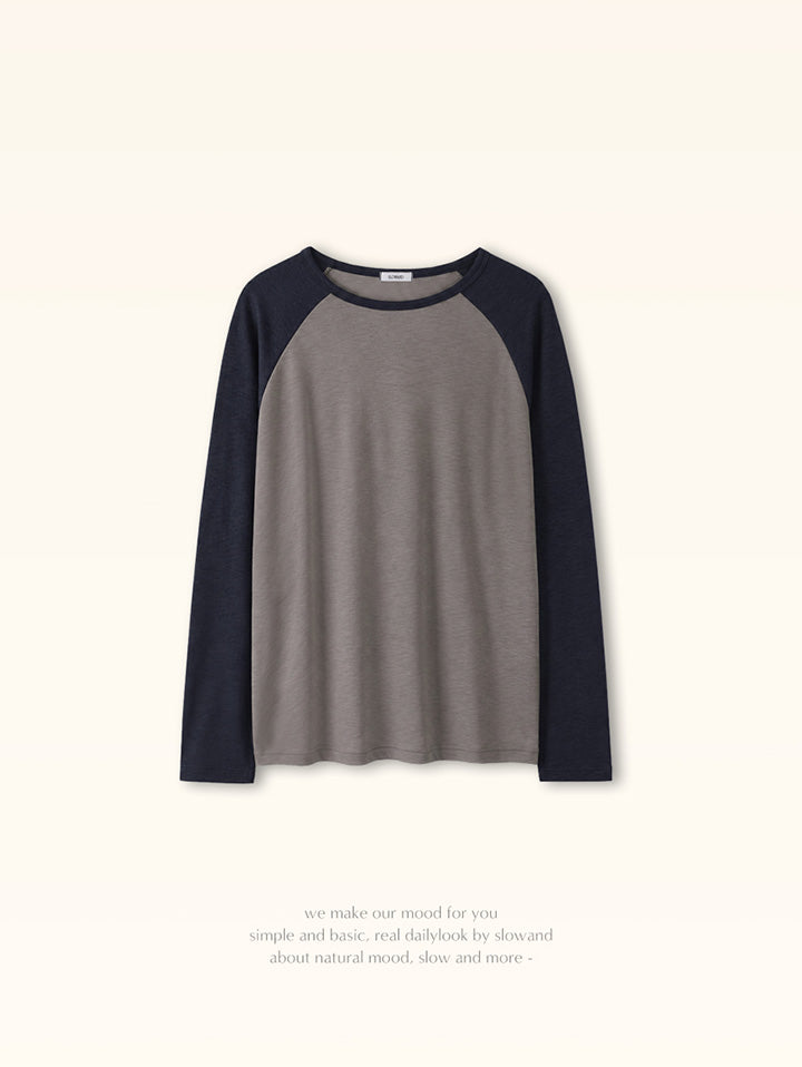 SYNERGY COLOR BLOCK RAGLAN LONG SLEEVE TEE - 4 COLORS