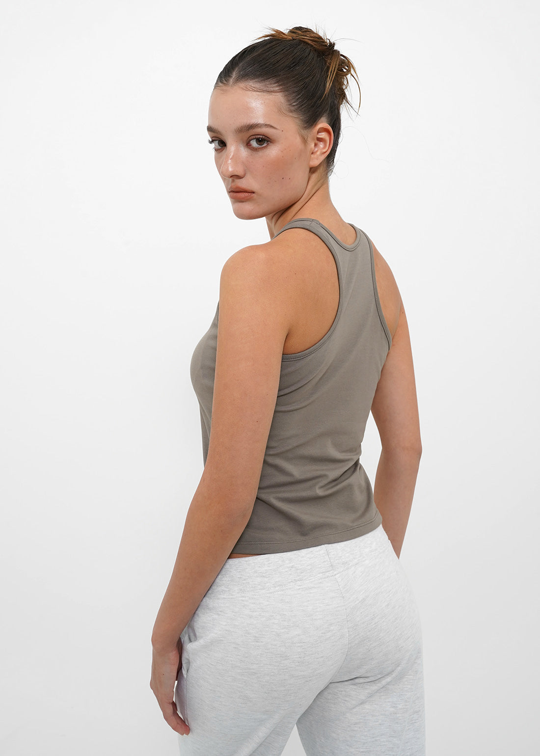 BASIC COTTON SPAN MANGO HALTER NECK TANK 3