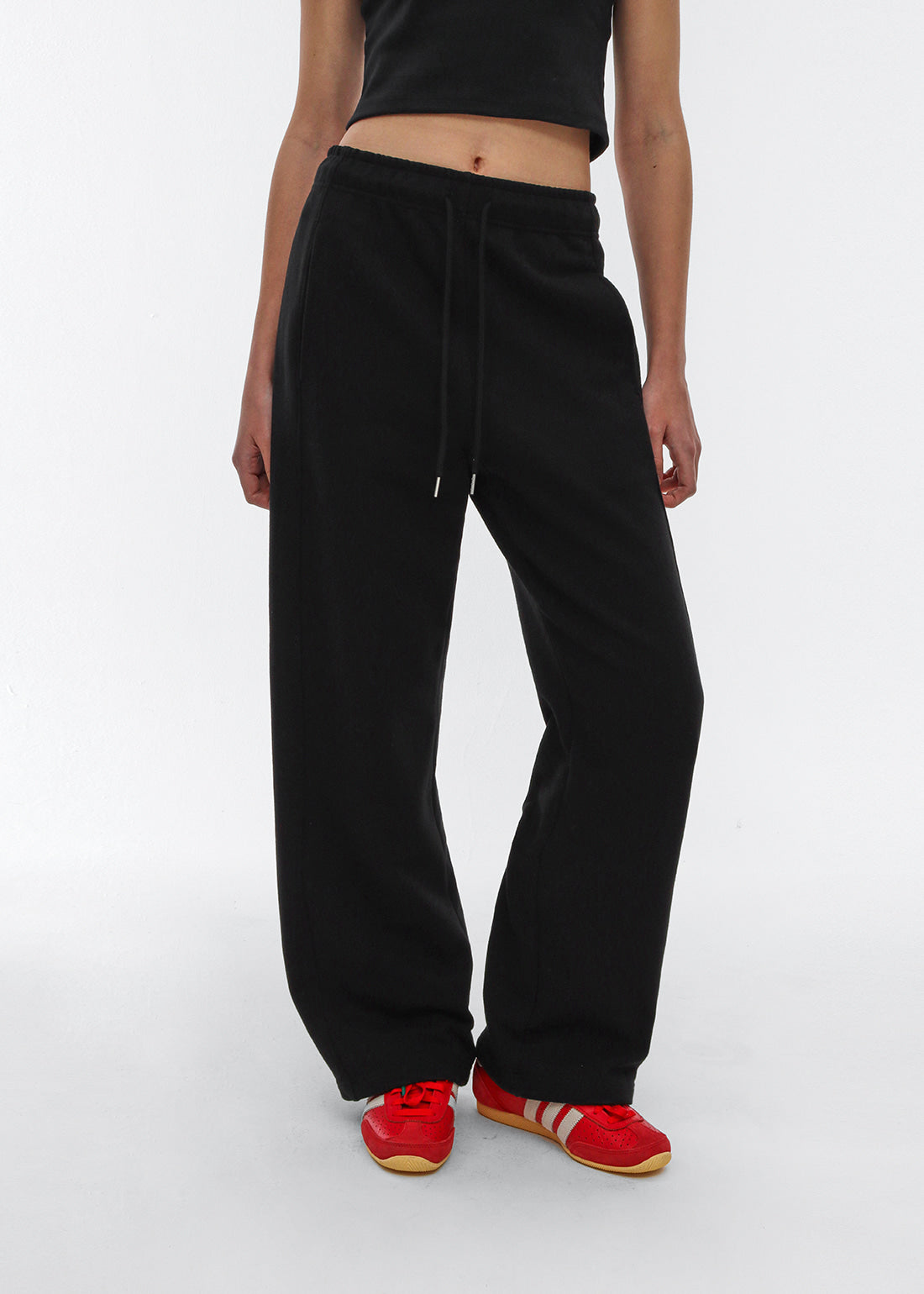 HEAVY COTTON PANELED BANDED PANTS - 3 COLORS 1