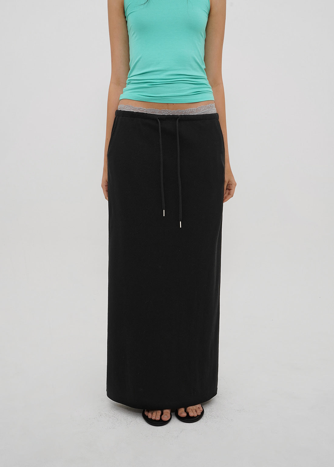 STANDARD BANDED LONG SKIRT - 4 COLORS 8