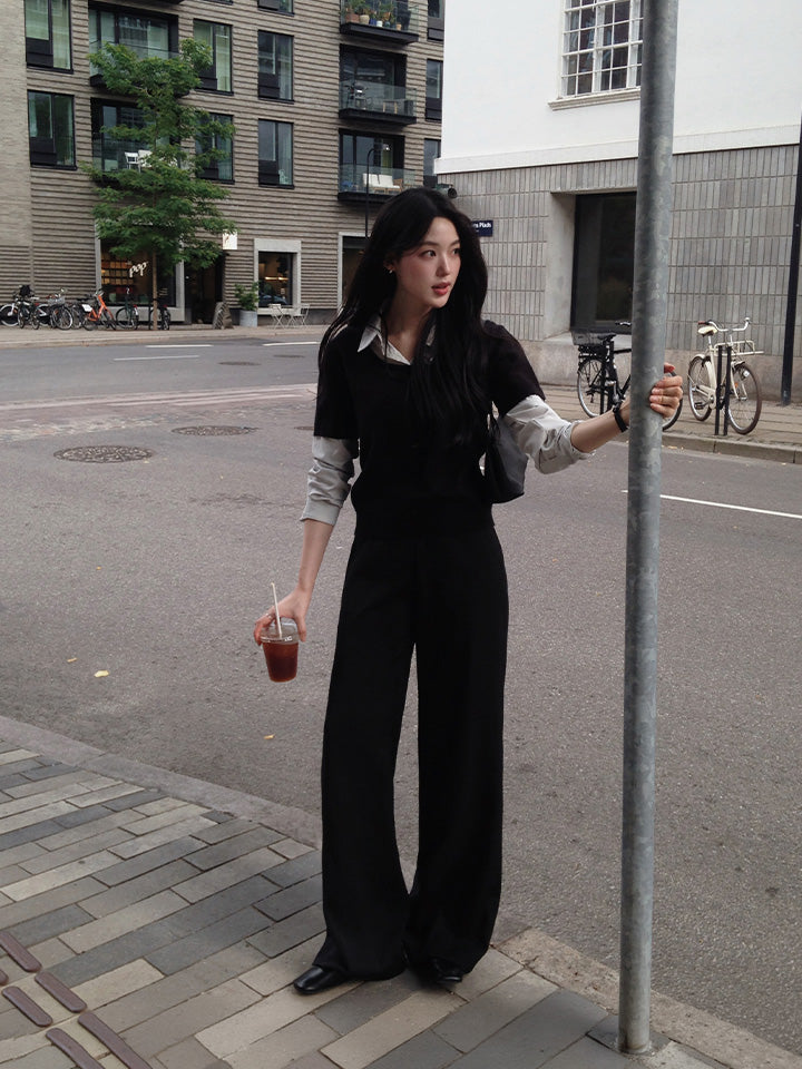 MOMENT FLOWY WIDE COVER SLACKS - 4 COLORS