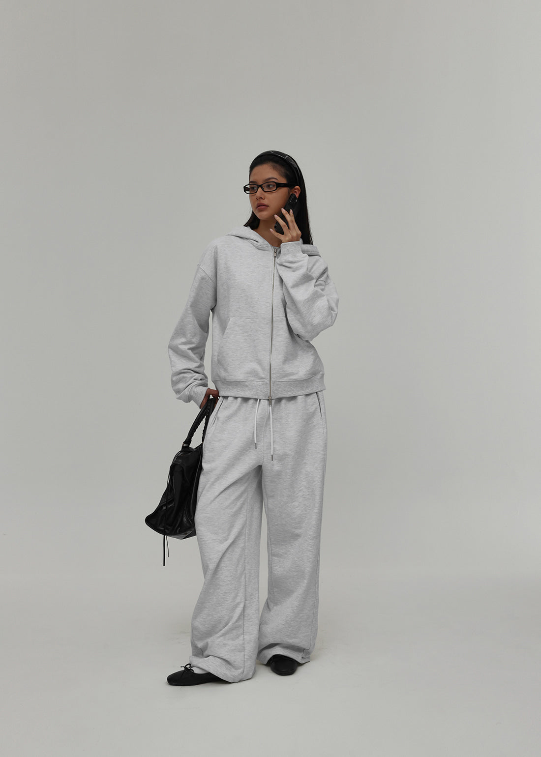 HEAVY SWEAT WIDE TWO-WAY PANTS - 6 COLORS 5