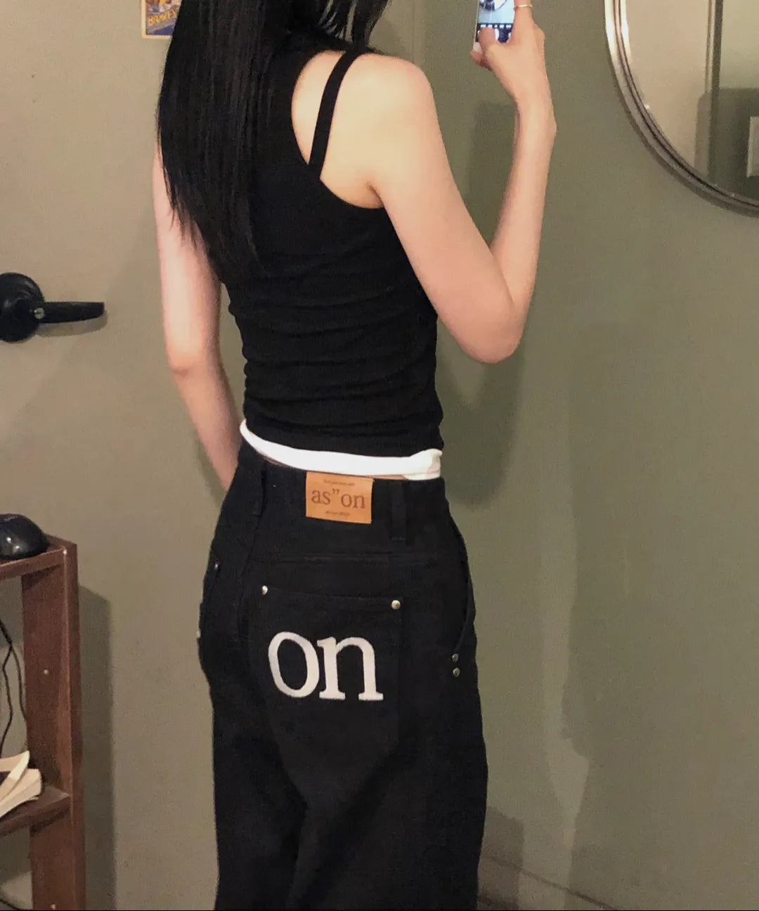 SMOG WIDE PANTS / BLACK