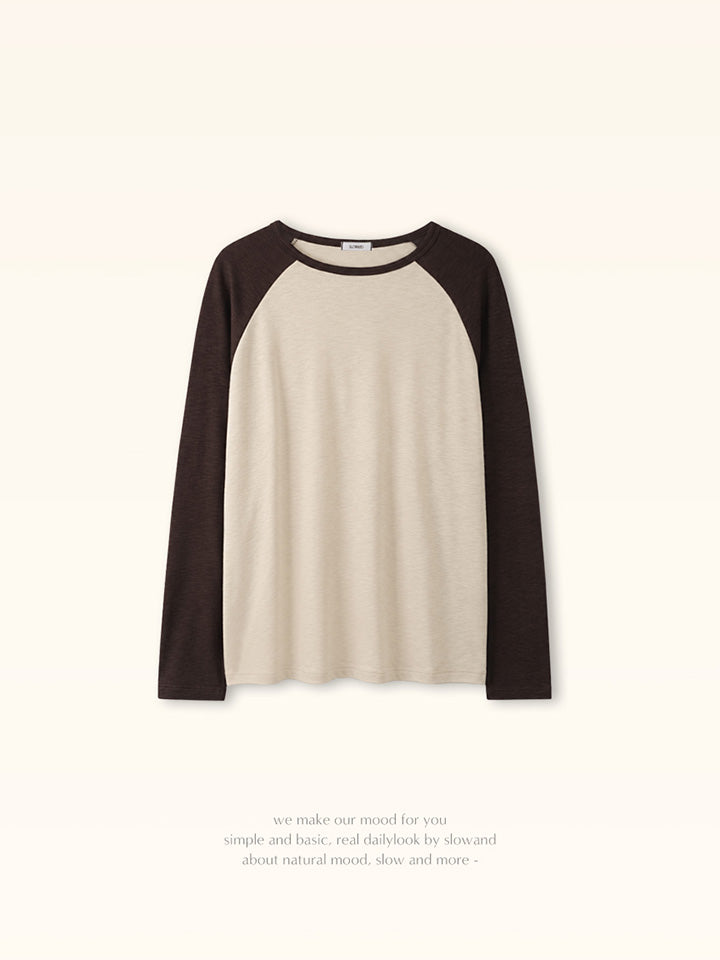 SYNERGY COLOR BLOCK RAGLAN LONG SLEEVE TEE - 4 COLORS