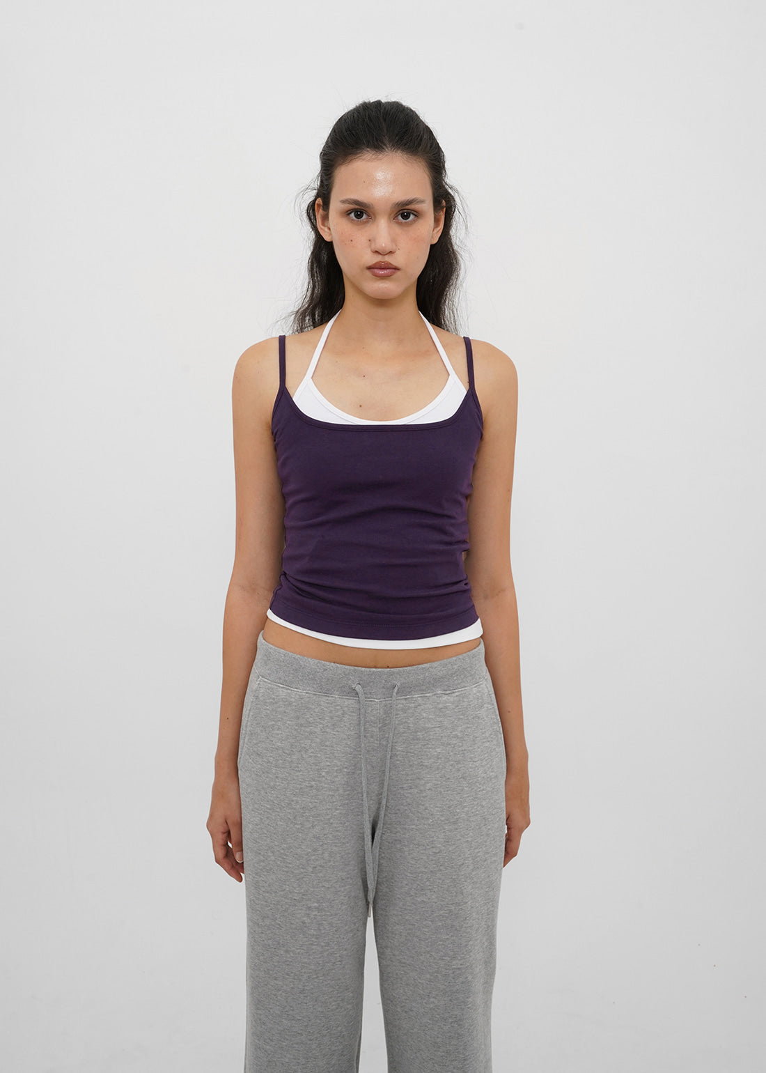 STRETCH COTTON STRAP BASIC TANK 12