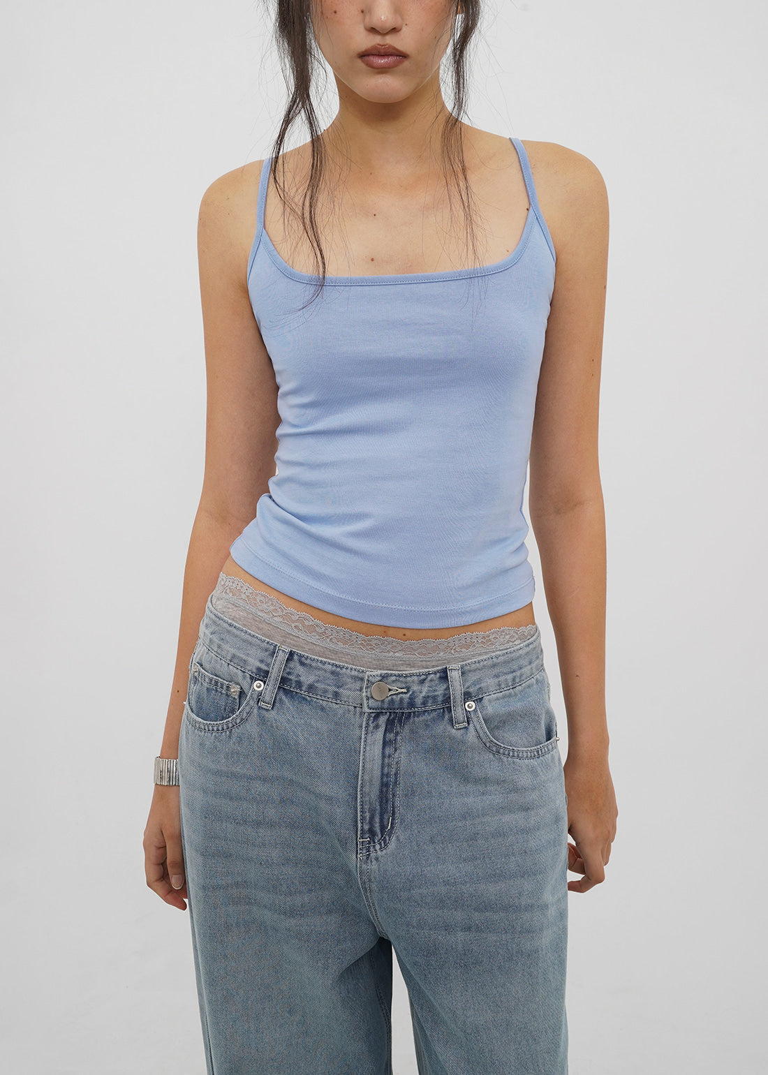 STRETCH COTTON STRAP BASIC TANK 7