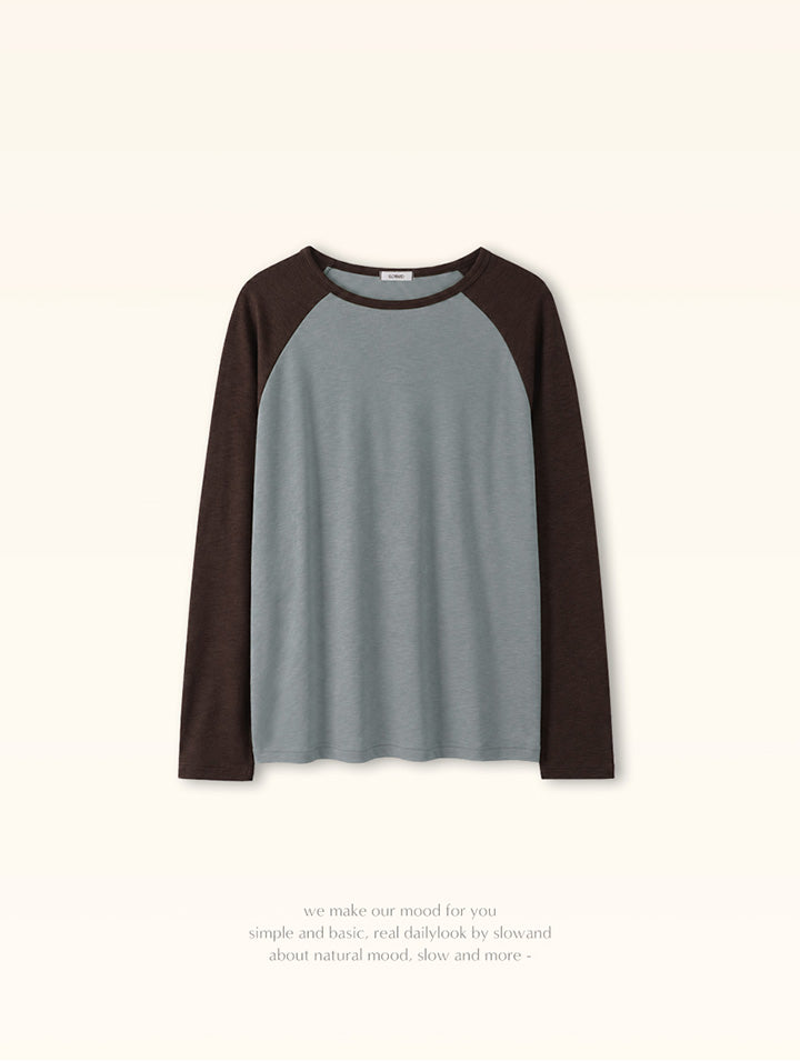SYNERGY COLOR BLOCK RAGLAN LONG SLEEVE TEE - 4 COLORS