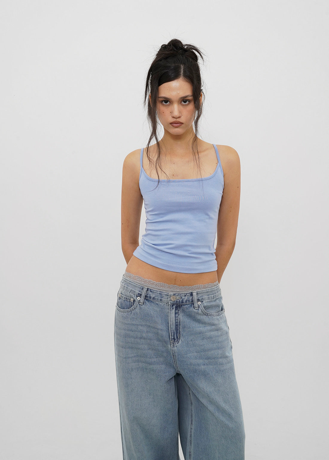 STRETCH COTTON STRAP BASIC TANK 5