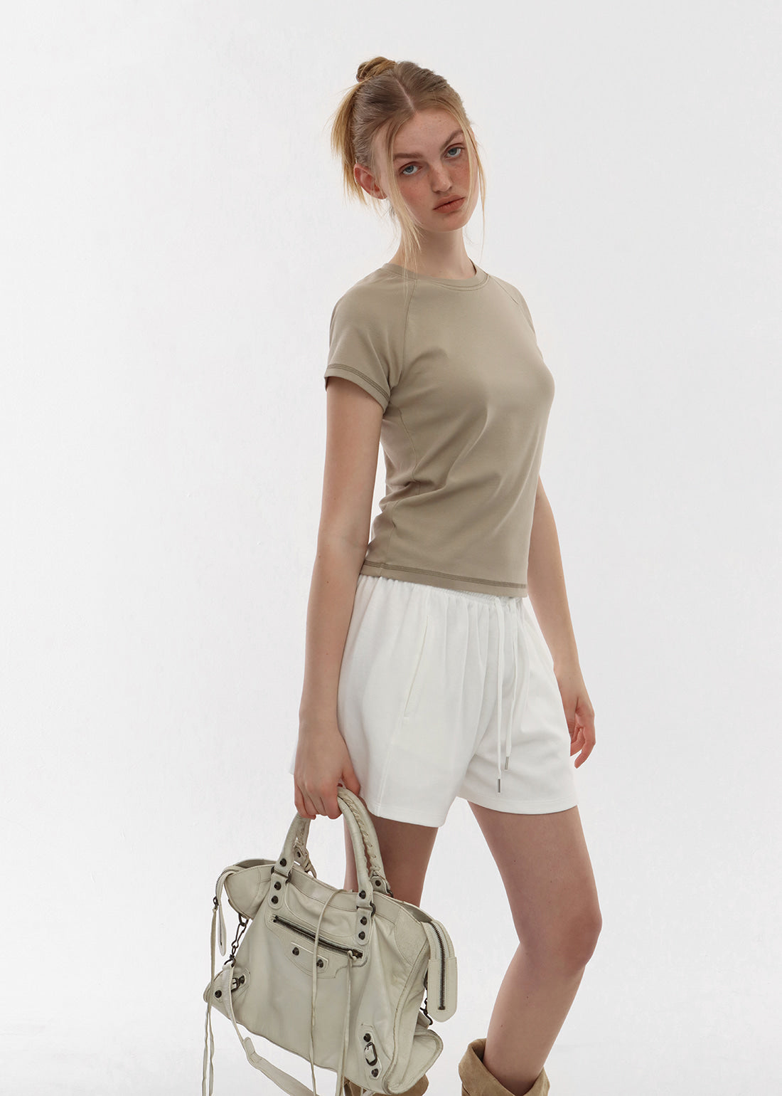 AIR SWEAT CROPPED BANDED PANTS - 4 COLORS 14