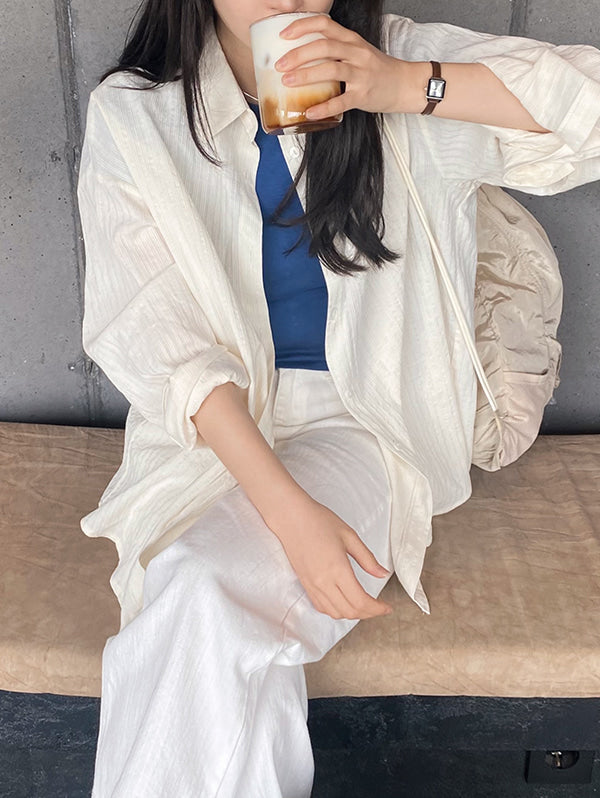 TONE SLIM COTTON SHIRT - 4 COLORS