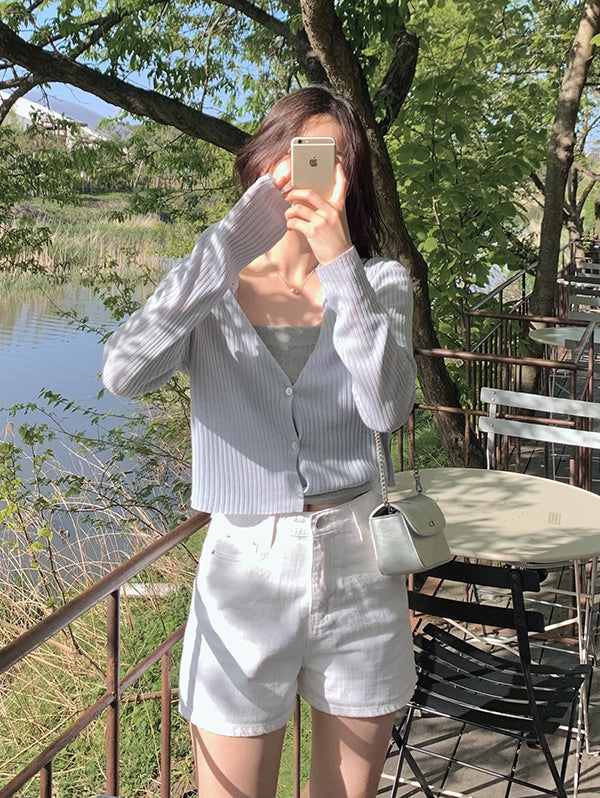 URBAN SLIM LINEN CARDIGAN - 7 COLORS