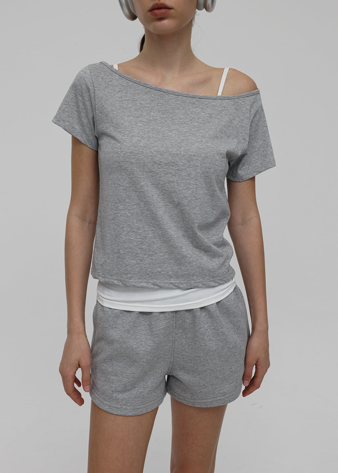 WASHABLE COOL BOAT NECK SHORT SLEEVE TEE 3