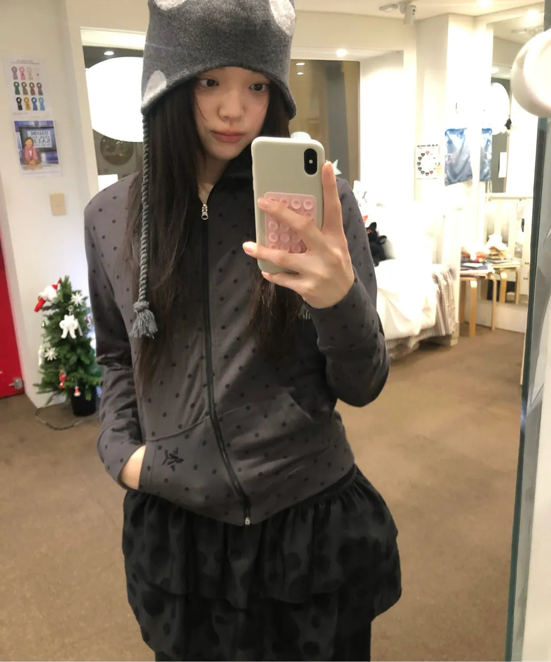 DOT SYMBOL ZIP UP - 2 colors #KARINA同款!