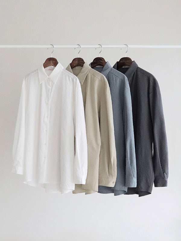 MUTED ALL-SEASON SEERSUCKER SHIRT - 4 COLORS