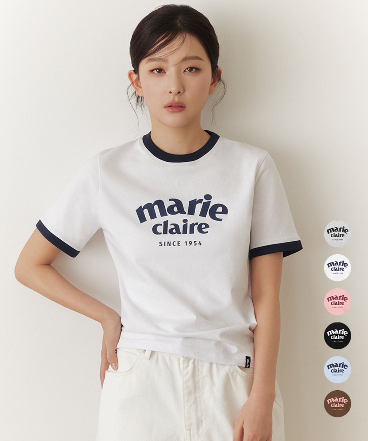 ARCH LOGO RINGER SHORT-SLEEVE T-SHIRT