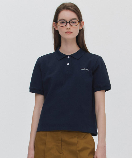ORIGIN LOGO PIQUE SHORT SLEEVE T-SHIRT - 3 COLORS #SEULGI同款!