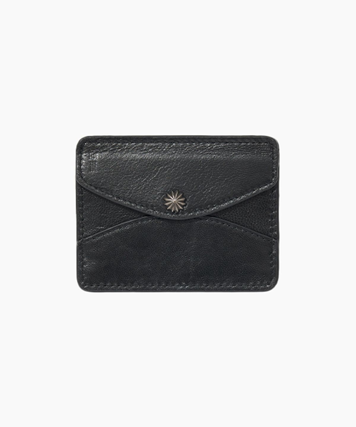 REAL LEATHER CONCHO CARD WALLET