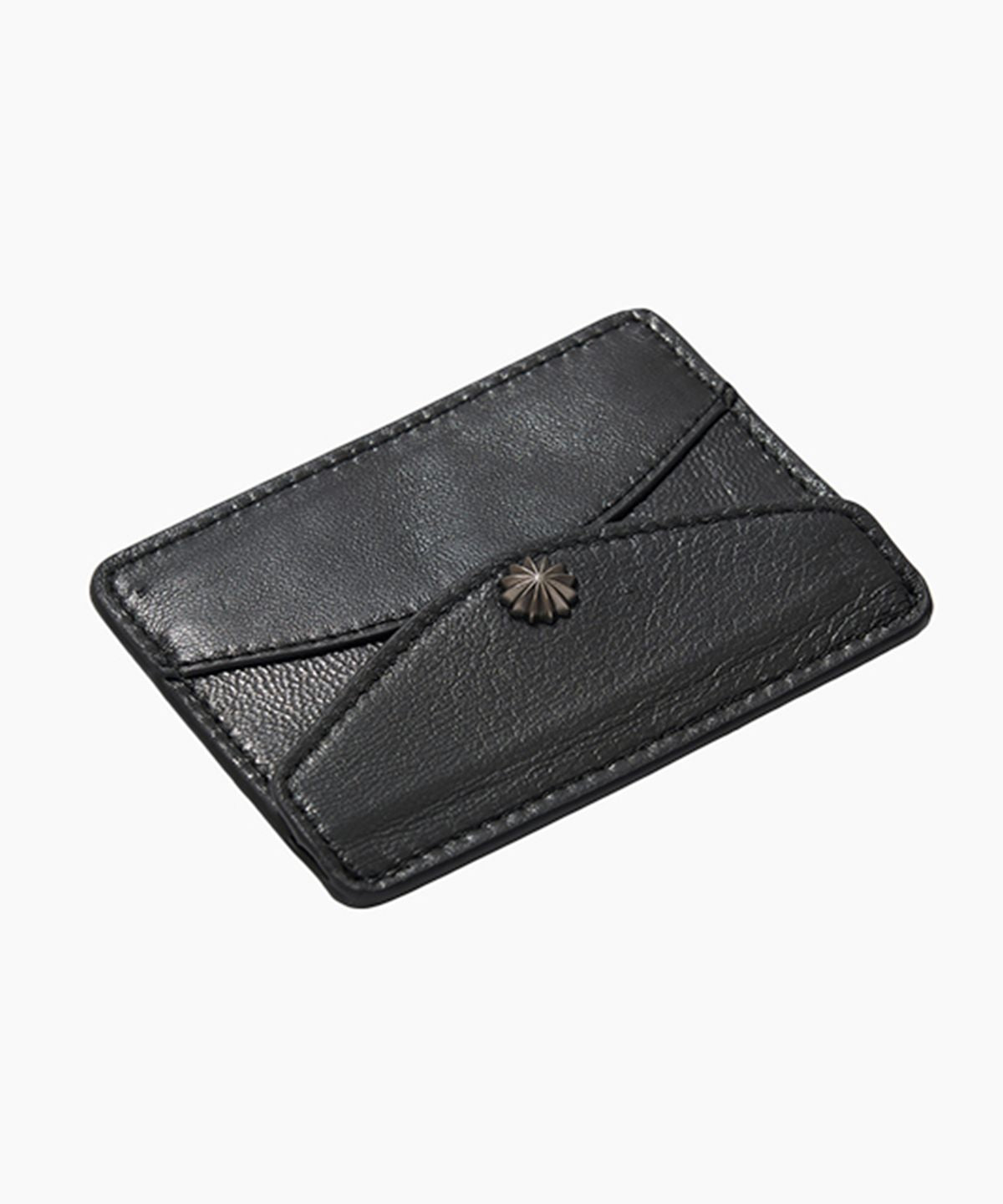REAL LEATHER CONCHO CARD WALLET