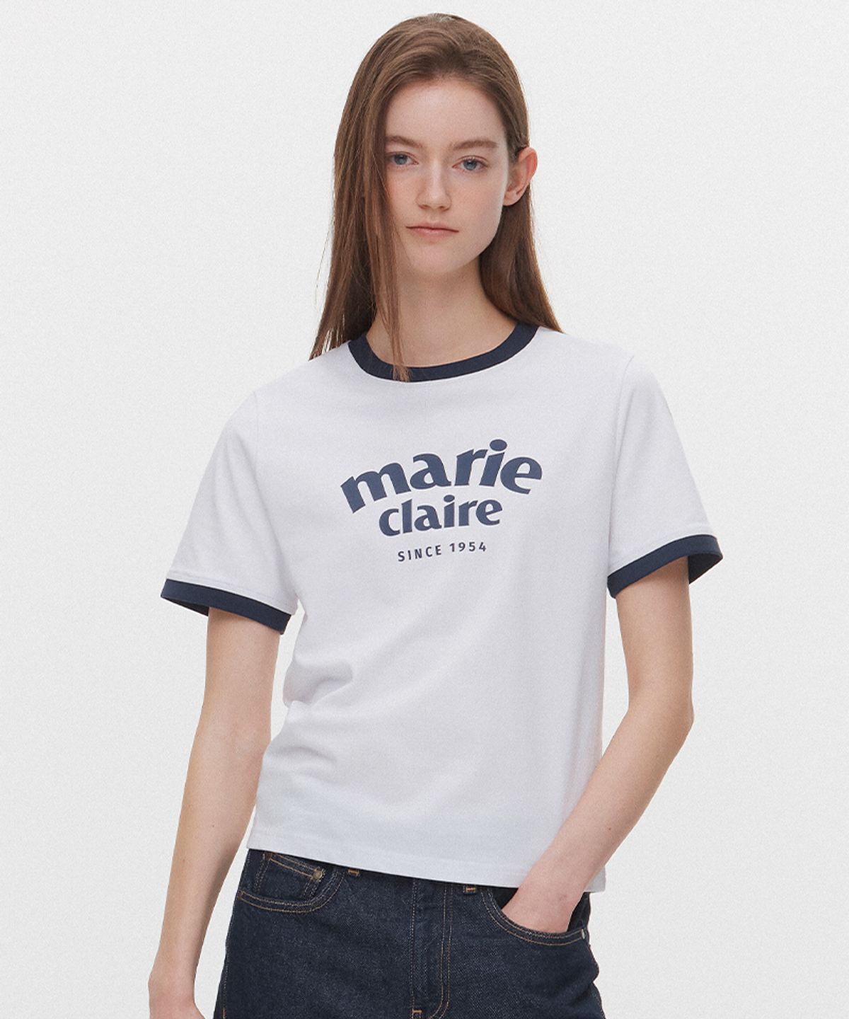ARCH LOGO RINGER SHORT-SLEEVE T-SHIRT
