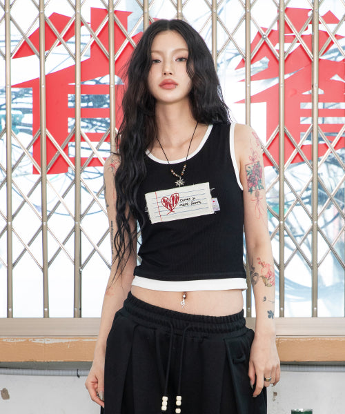 LOVE LETTER LAYERED SLEEVELESS