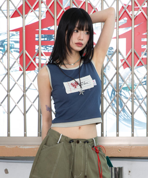 LOVE LETTER LAYERED SLEEVELESS