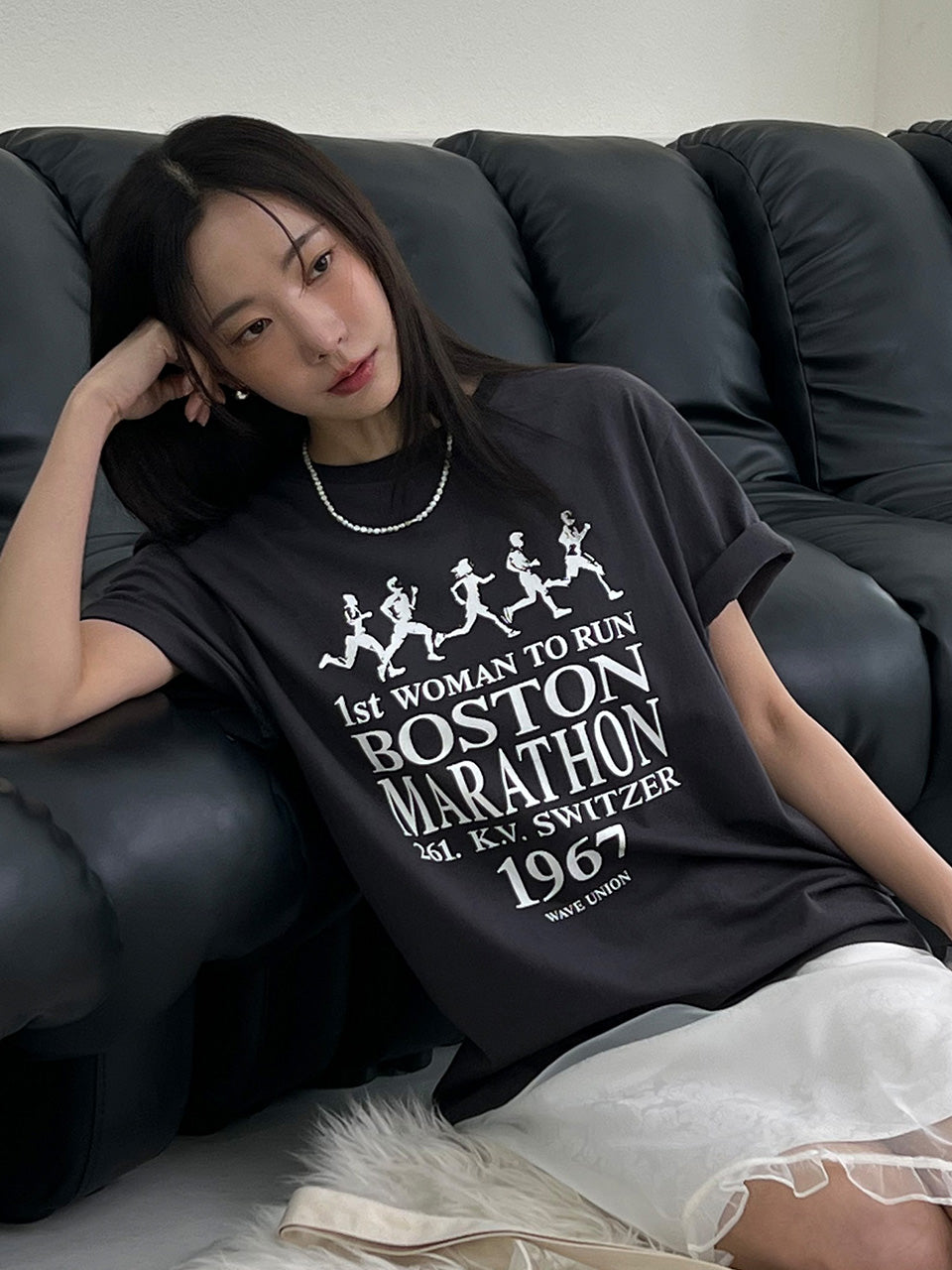 KATHRINE T-SHIRT - Charcoal