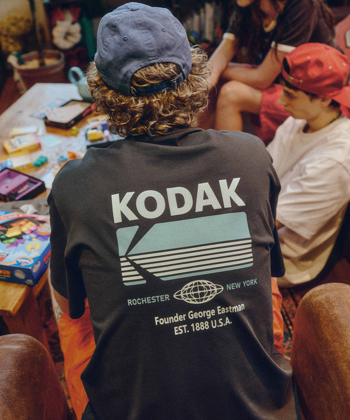 KODAK BREEZE POP AEROCOOL BIG GRAPHIC TEE - CHARCOAL