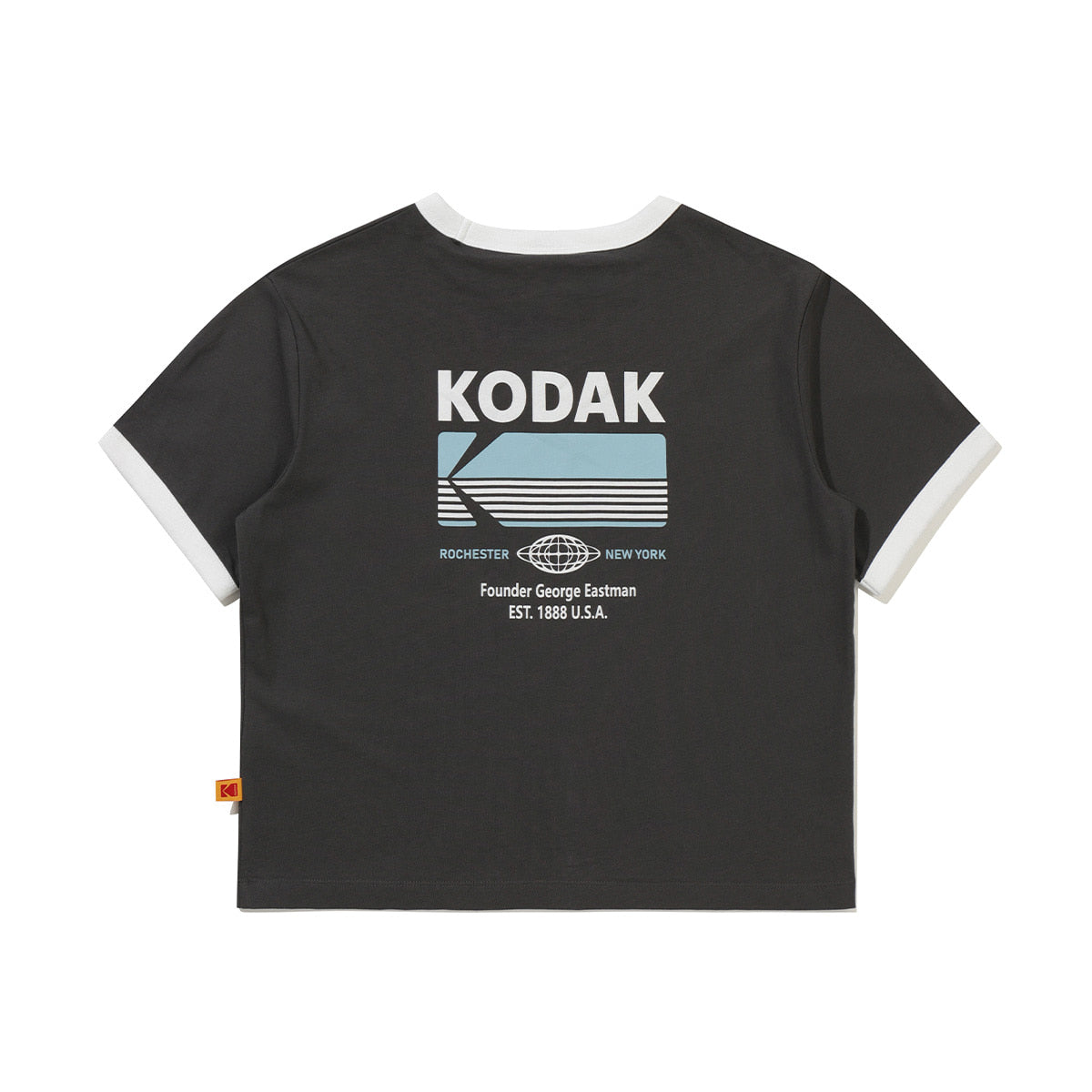 KODAK BREEZE POP BIG GRAPHIC TEE - CHARCOAL back view