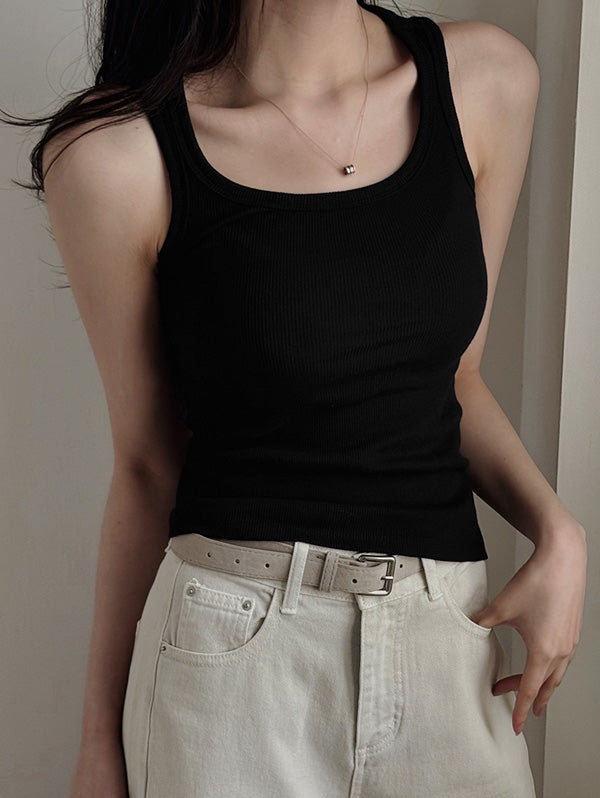 COMFORTABLE SOLID-FIT SLEEVELESS - 11 COLORS 4